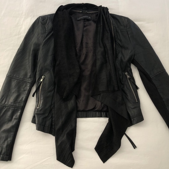 Beautiful Black Moto-style buttery-soft leather jacket!